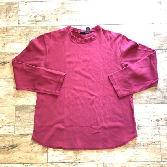 90s vtg cherokee burgundy layering long sleeve women's medium - Picture 3 of 4